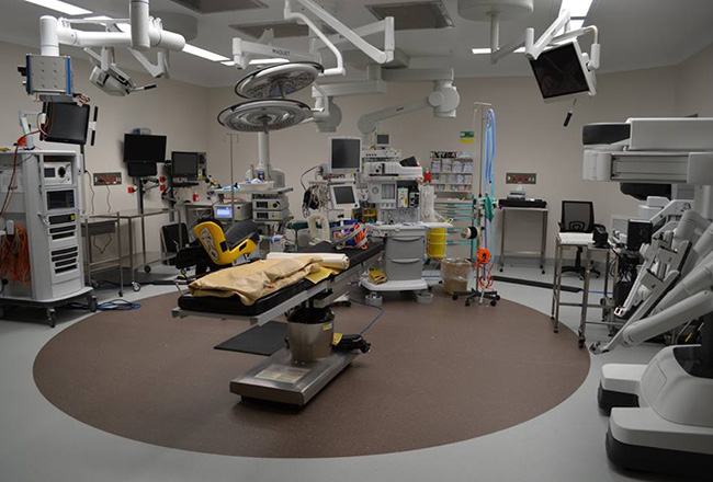 Wesley Hospital Renovations with Vinyl Flooring and Walls